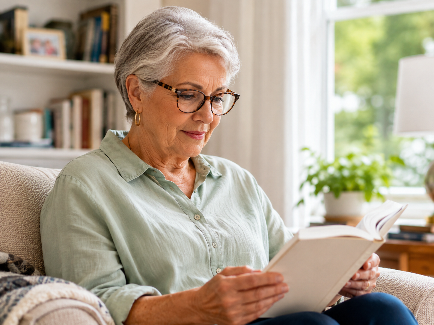 Healthy Aging Older adult having an eye examination